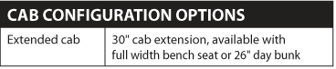 Hino 258-LP Cab Configuration