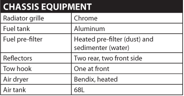 Hino 338 CTChassis Equipment